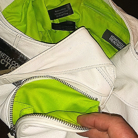 8x15 Leather Kenneth Cole shoulder bag - Picture 4 of 8